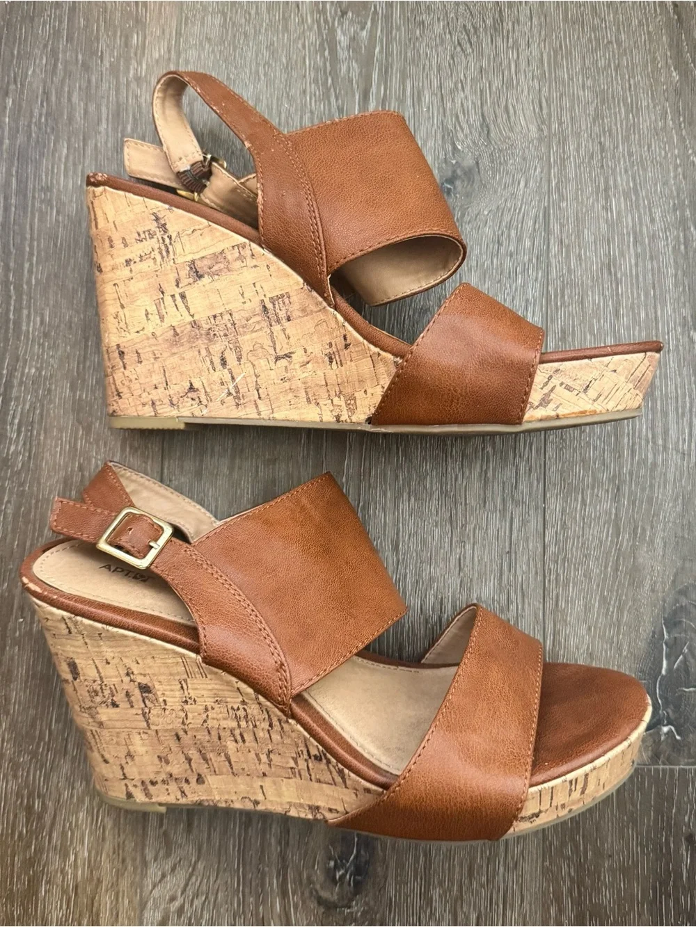 Apt. 9 Kohl’s Brown Cork Wedge Sandals - Women